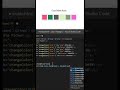 Simple color palette html css JavaScript