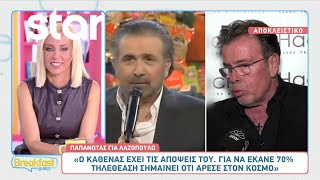 Δημήτρης Παπανώτας για Λαζόπουλο: «Για να έκανε 70% τηλεθέαση σημαίνει ότι άρεσε στον κόσμο»