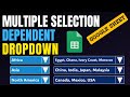 How to Create Multiple Selection Dependent Dropdown in Google Sheets