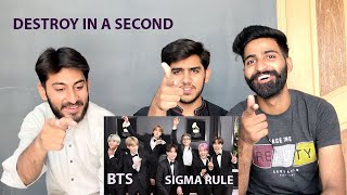 BTS SIGMA RULE MEME COMPILATION 🔥🤪  || REACTION || @3HEntertainer15​