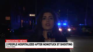 Police respond to reports of shots fired in Holyoke, two people hospitalized
