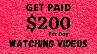 How To Get Paid Free PayPal Money From Watching Videos For 2021 (Make $200 Per Day Online) | FREE