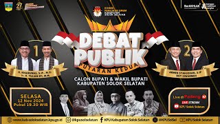 Debat Publik Putaran Kedua Calon Bupati \u0026 Wakil Bupati Kabupaten Solok Selatan