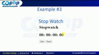 27 - Stop Watch | JavaScript Tutorial for Beginners