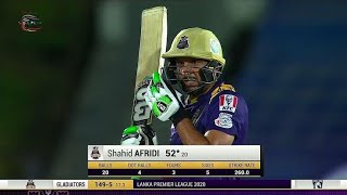 Shahid Afridi batting | in lanka premier league 2020 | 58 runs 23 balls