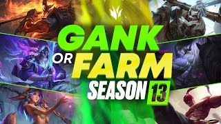 How To Jungle In Season 13: To GANK Or To FARM? | League of Legends Jungle Guide
