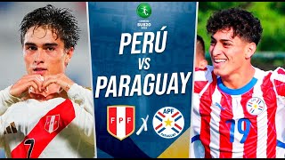 EN VIVO🔴 PERÚ vs PARAGUAY | SUDAMERICANO SUB 20