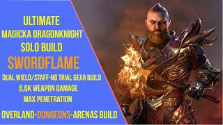 ESO Magicka Dragonknight Solo Build for ESO Gold Road - Swordflame