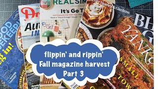 grab a cuppa and settle in for flippin' and rippin' Fall magazine harvest for glue books Part 3! 🍁