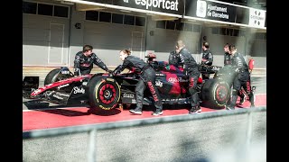Alfa Romeo F1 Team pitstop training