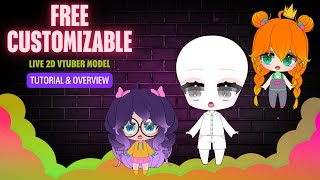 Free Customizable Live2D VTuber Model - Chibi Edition