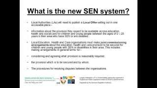 SEN Reforms \u0026 Education, Health and Care Plans - Webinar