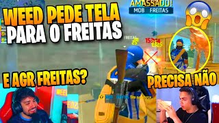 WEED PEDIU TELA PRO FREITAS AO VIVO? FREITAS JOGOU MUITO NA SALA E AINDA FARPOU GERAL COM BANDEIRAO