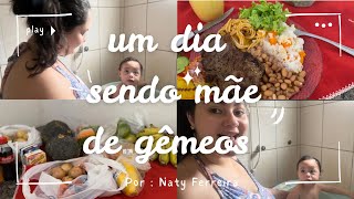 UM DIA COMIGO SENDO MÃE DE GÊMEOS 💙💙