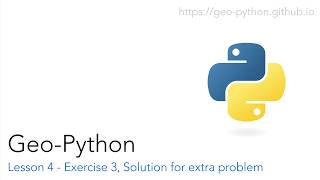 Lesson 4 - Exercise 3, solution for extra problem
