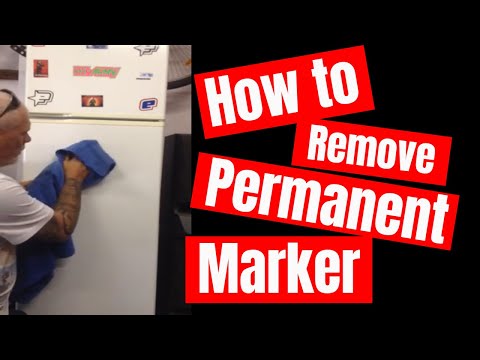 How to remove permanent marker How to remove permanent marker