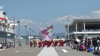 粟津おすえべ花吹雪　第32回YOSAKOIソーラン祭り壮行会   100mパレード  2023.6.3㈯