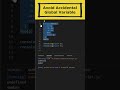 Avoid Accidental Global Variable in javascript #javascript #reactjs