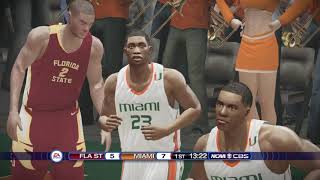 Florida St. Seminoles vs Miami Hurricanes - NCAA Basketball 22 - 2021 2022 Season Gameplay