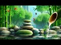 Bamboo Water Sounds + Relaxing Piano Music • Sleep Music, Meditation Music, Relaxing Music