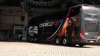 Saindo da Rodoviária de Joinville (SC) ônibus da CapelliTur em linha ANTT