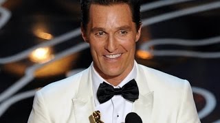 Oscars 2014: Matthew McConaughey wins Best Actor  for 'Dallas Buyers Club' (THANKS HIMSELF)