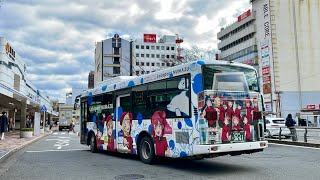 富士急シティバス E3661 ラブライブサンシャイン ららぽーと沼津 ラッピングバス 沼津駅南口 伊豆箱根タクシー 黒澤ルビィ