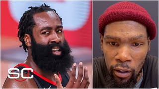 Kevin Durant says he doesn't think about James Harden 'at all' | SportsCenter