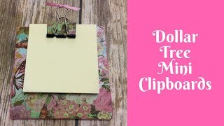 Everyday Crafting: Dollar Tree Mini Clipboard