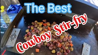 The Best Cowboy Stir-fry #cooking #viral #blackstone #food #stirfry #outdoorcooking #subscribe #god