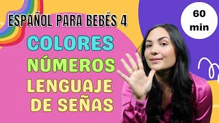 Spanish baby learning 4 - Español para bebés con Señorita Yasmín - Sign language, colors & numbers!