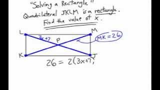 How to Solve a Rectangle: Using Algebra