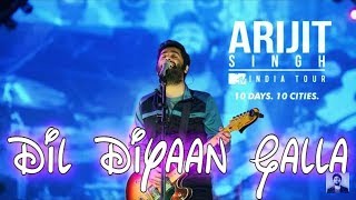 Arijit Singh Live singing dil diyan gallan at Gurugram 2018   Mtv india tour
