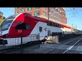 railfanning caltrain after electrification at redwood city station stadler kiss emus only 9 25 24