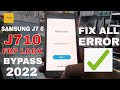 Samsung J7 (6) FRP Bypass / SM-J710 Google Account Bypass Without Pc 2022