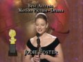 jodie foster sigourney weaver u0026 shirley maclaine win actress motion picture golden globes 1989