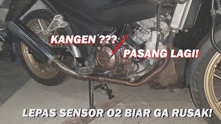 TUTORIAL MELEPAS SENSOR O2 DI NEW SUPRA GTR, SONIC, CB150R CBR | #VlogNgapak