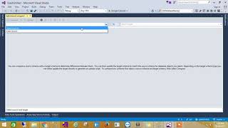 SQL Database schema comparison using visual studio.