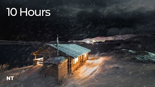 Blizzard Snowstorm Cabin | Howling Wind & Falling Snow Sounds for Sleeping Instantly: White Noise