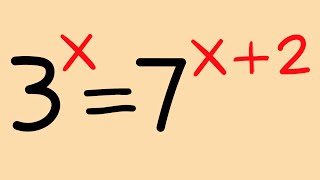 Solving an exponential equation with different bases