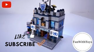 POLICE STATION BRICK - SEMBO BLOCK - LEGO. Learn Colors with Baby Kids and Toys