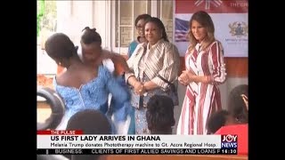 US First Lady Arrives in Ghana - The Pulse on JoyNews (2-10-18)