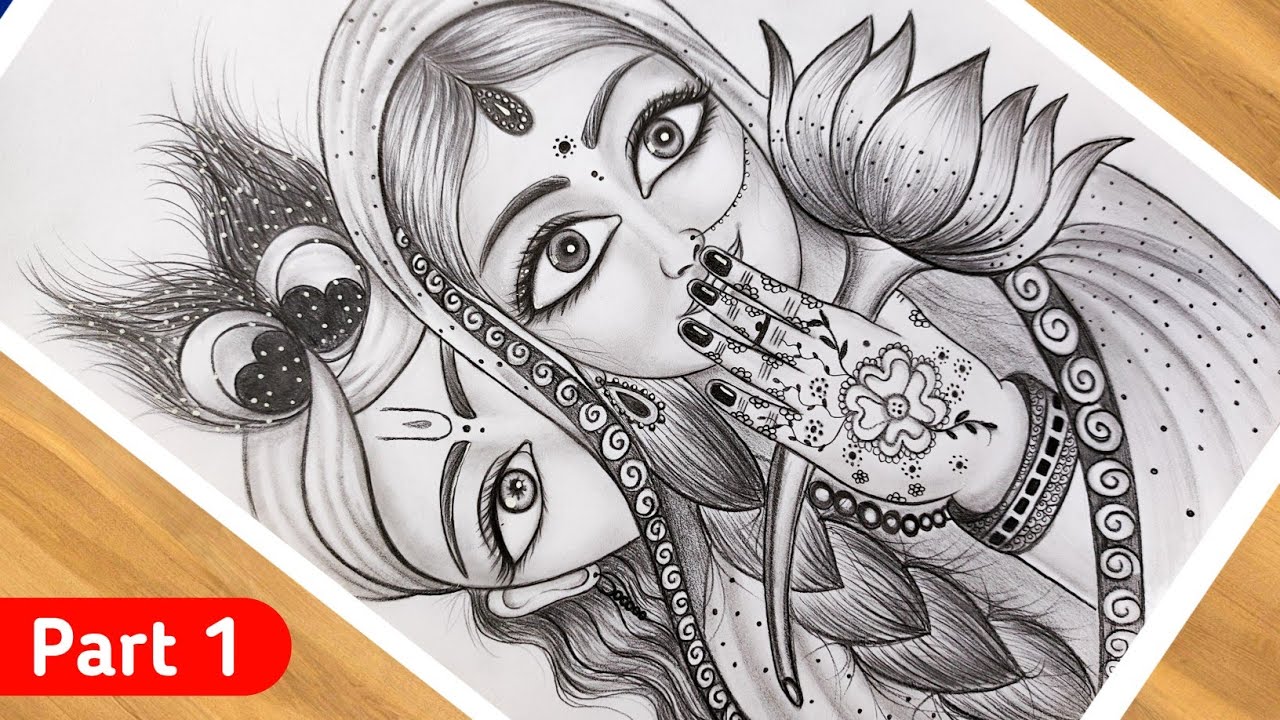 Pencil Easy Radha Krishna Drawing Outlet Stores | Www.pinnaxis.com