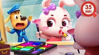 Don't Touch Mommy's Makeup💄| Kids Cartoon | Play Safe | Police Cartoon | Sheriff Labrador