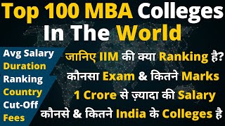 Top 100 MBA Colleges In The World
