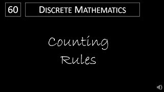 Discrete Math - 6.1.1 Counting Rules