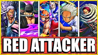 Top 5 RED Attackers In OPBR | One Piece Bounty Rush