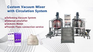 HoneMix Vacuum Mixer with Circulation Emulsifier Cream Paste Manufacturing Machine #homogenizer