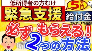 【5万円　未給付の方へ】5万円を絶対に貰う2つの方法!!/元役所職員が解説/緊急支援給付金最新情報