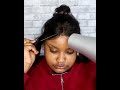 how to slick high extended high ponytail w frontal🎀 very details tuto ft. @ula hair ​